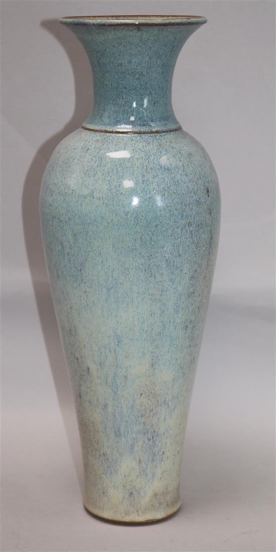 A Mitchell stoneware studio vase height 37cm